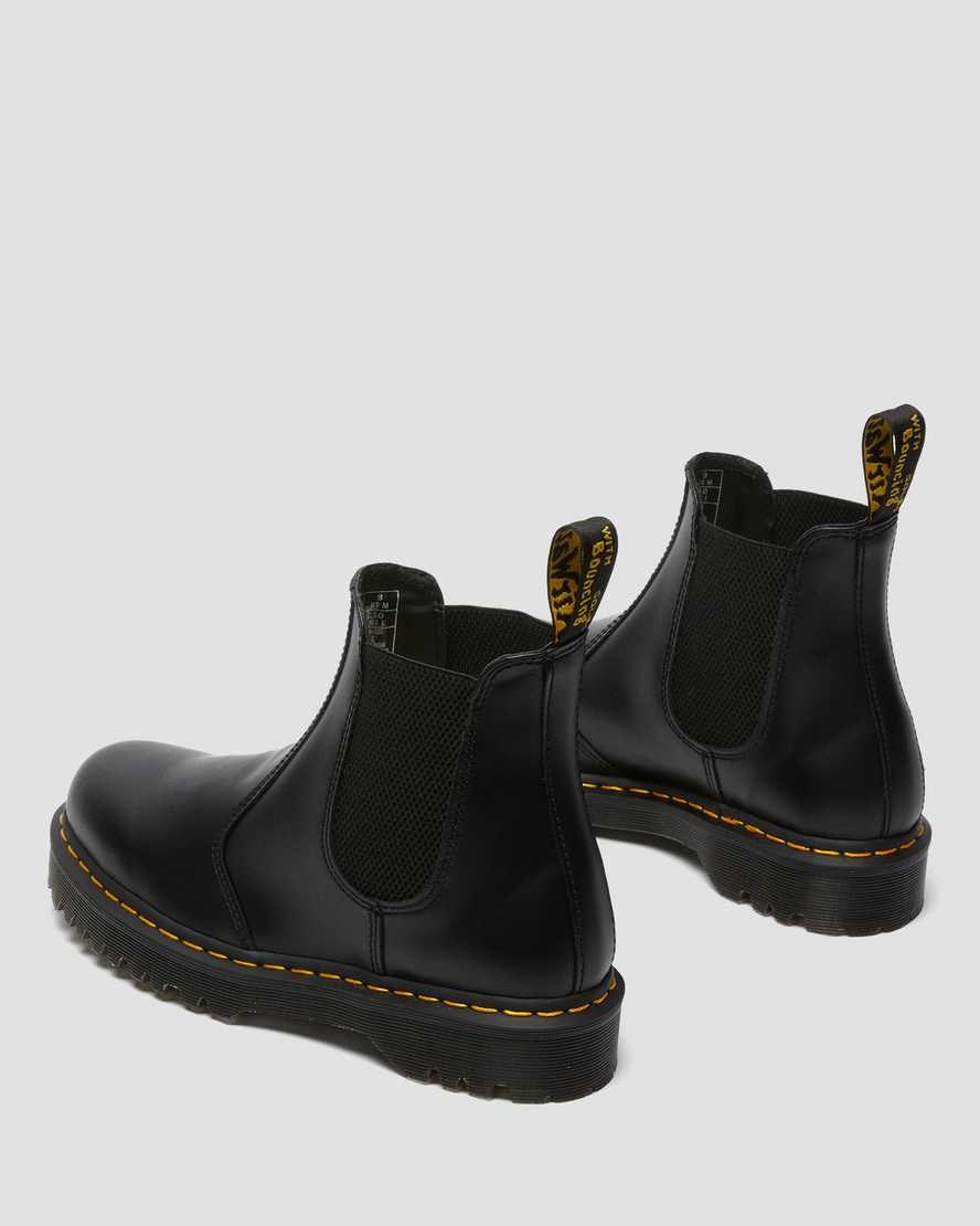 Dr Martens 2976 Bex Smooth Leder Chelsea Stiefel Herren Schwarz | LXB-703648