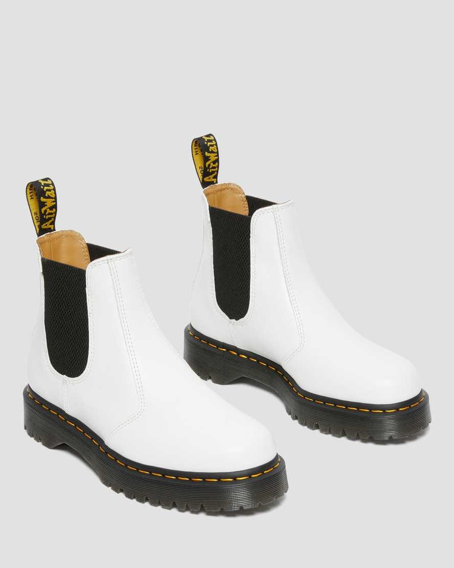 Dr Martens 2976 Bex Smooth Leder Chelsea Stiefel Herren Weiß | TYG-970831