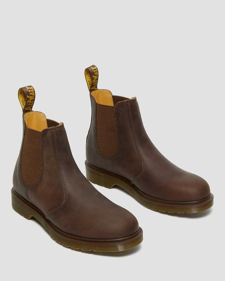 Dr Martens 2976 Crazy Horse Leder Stiefeletten Herren Braun | RFZ-842501