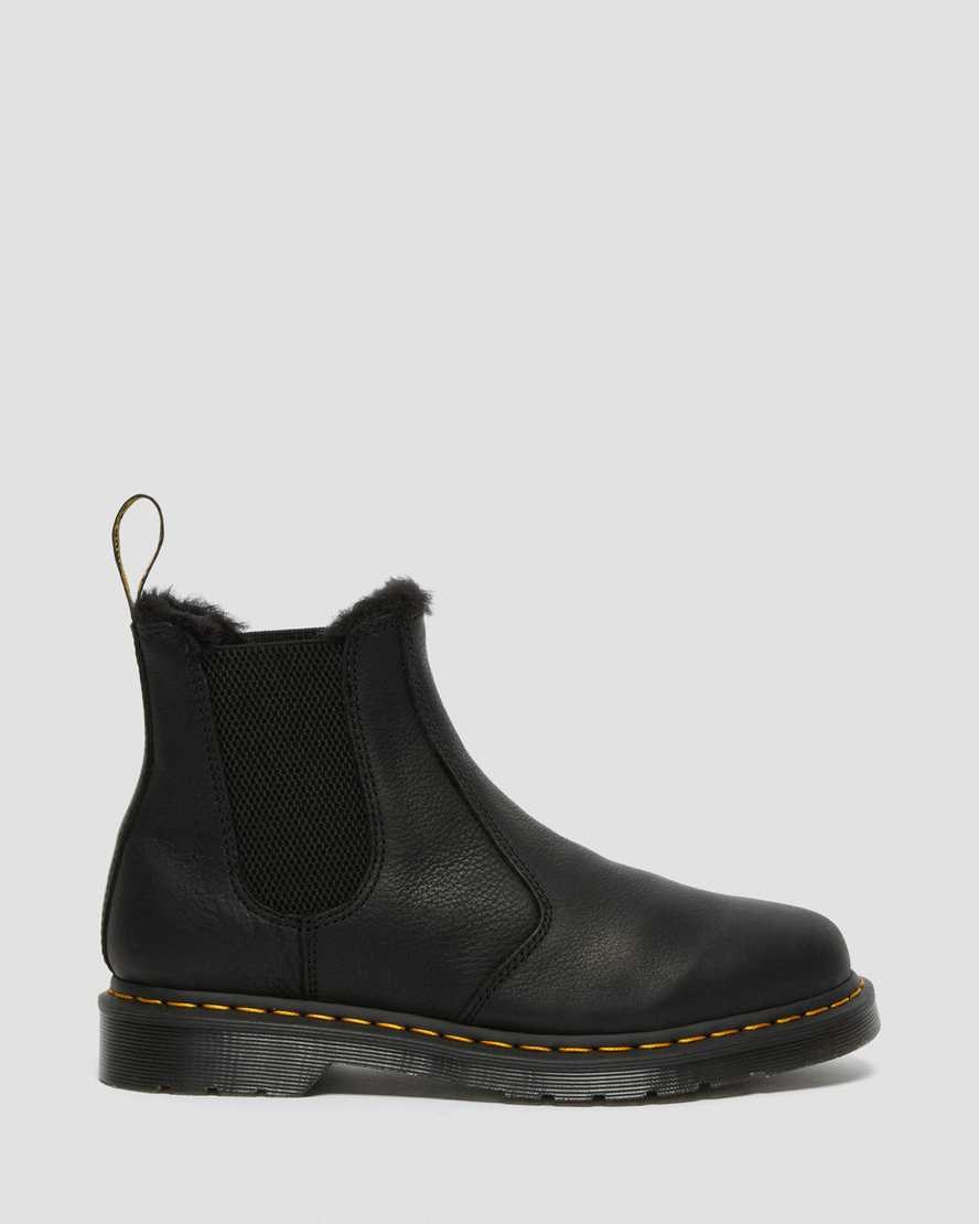 Dr Martens 2976 Faux Fur Gefütterte Stiefeletten Damen Schwarz | IXC-781452