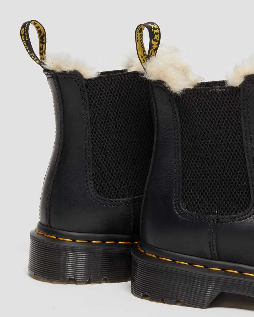 Dr Martens 2976 Faux Fur Gefütterte Stiefeletten Damen Schwarz | WCL-159063