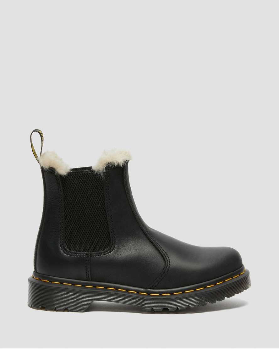 Dr Martens 2976 Faux Fur Gefütterte Stiefeletten Damen Schwarz | WCL-159063