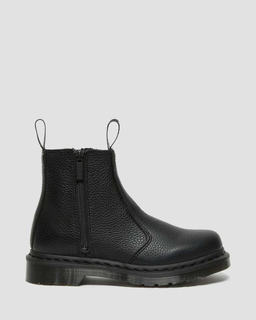 Dr Martens 2976 Leder Reißverschluss Stiefeletten Damen Schwarz | YJH-752369