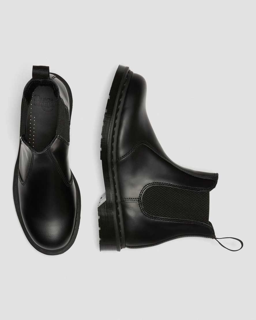 Dr Martens 2976 Mono Smooth Leder Stiefeletten Damen Schwarz | QIB-596801