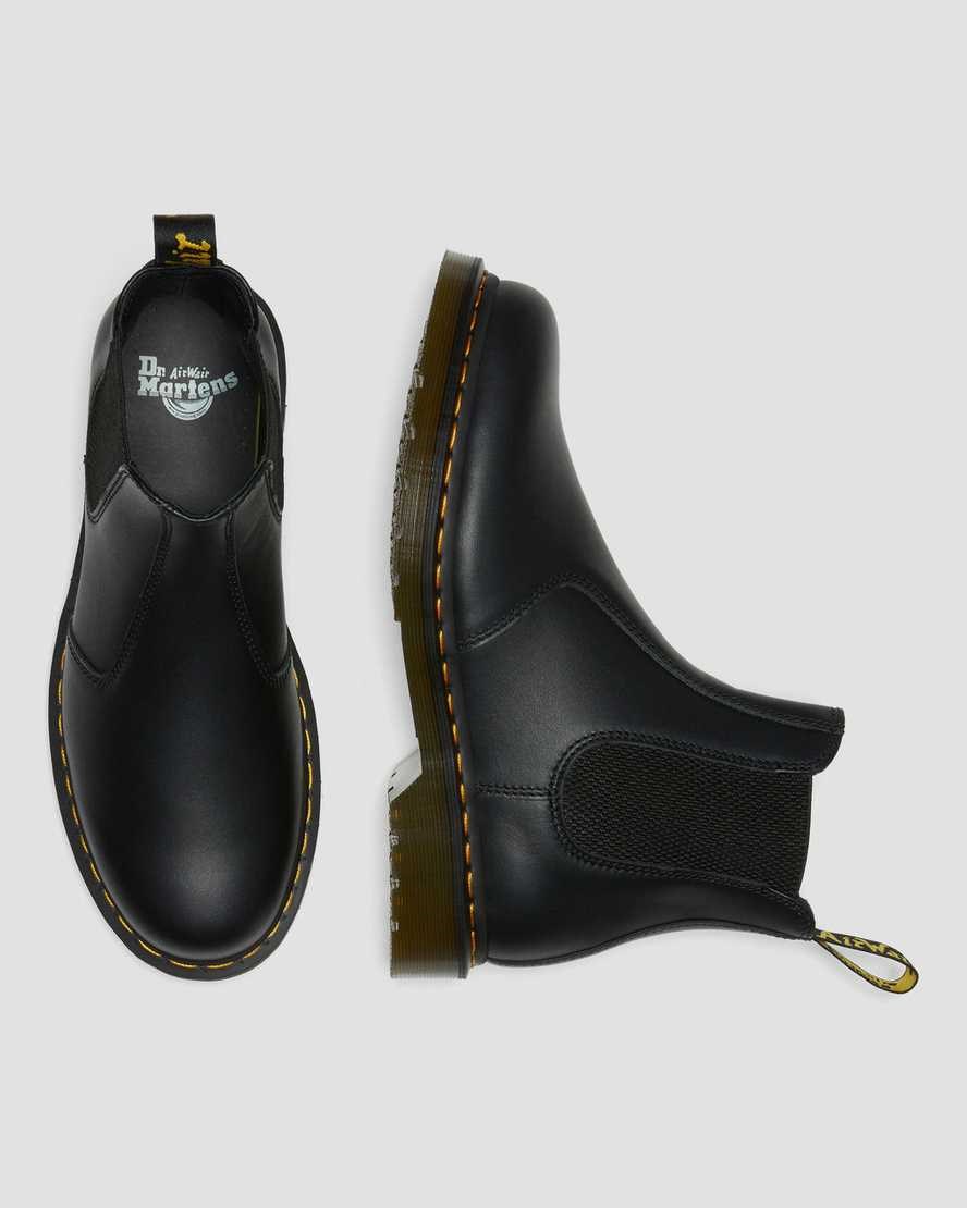 Dr Martens 2976 Nappa Leder Chelsea Stiefel Damen Schwarz | FZO-021594