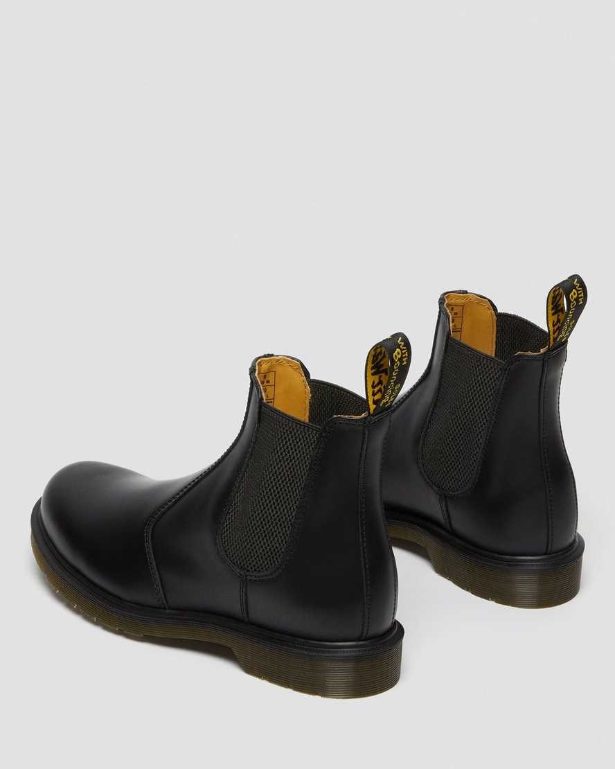 Dr Martens 2976 Smooth Leder Chelsea Stiefel Damen Schwarz | HLF-408572