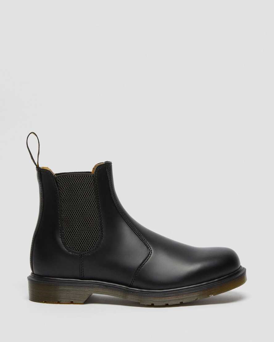 Dr Martens 2976 Smooth Leder Chelsea Stiefel Damen Schwarz | HLF-408572