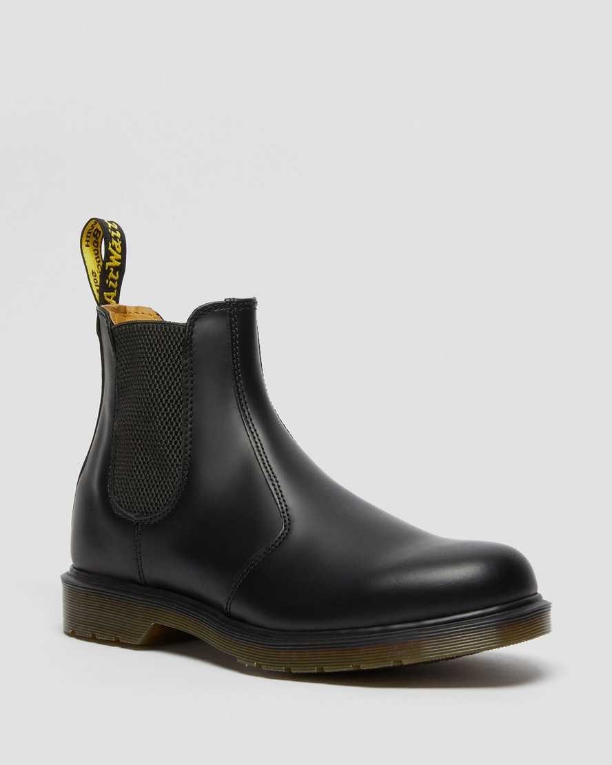 Dr Martens 2976 Smooth Leder Chelsea Stiefel Damen Schwarz | HLF-408572