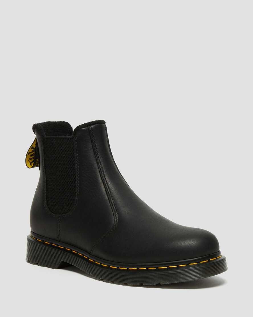 Dr Martens 2976 Warmwair Leder Chelsea Stiefel Herren Schwarz | RFT-971864