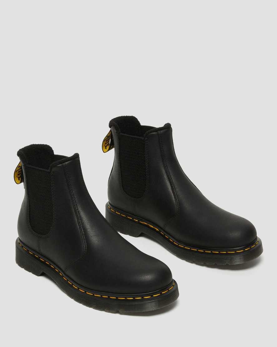 Dr Martens 2976 Warmwair Leder Chelsea Stiefel Herren Schwarz | RFT-971864