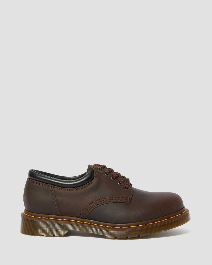 Dr Martens 8053 Crazy Horse Leder Freizeitschuhe Damen Braun | WFO-365910