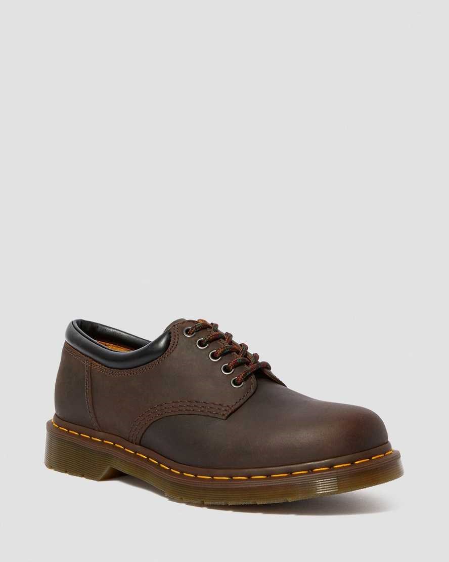 Dr Martens 8053 Crazy Horse Leder Freizeitschuhe Damen Braun | WFO-365910