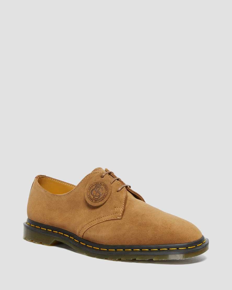 Dr Martens Archie II Made in England Wildleder Oxfords Schuhe Herren Dunkel | UVW-253498