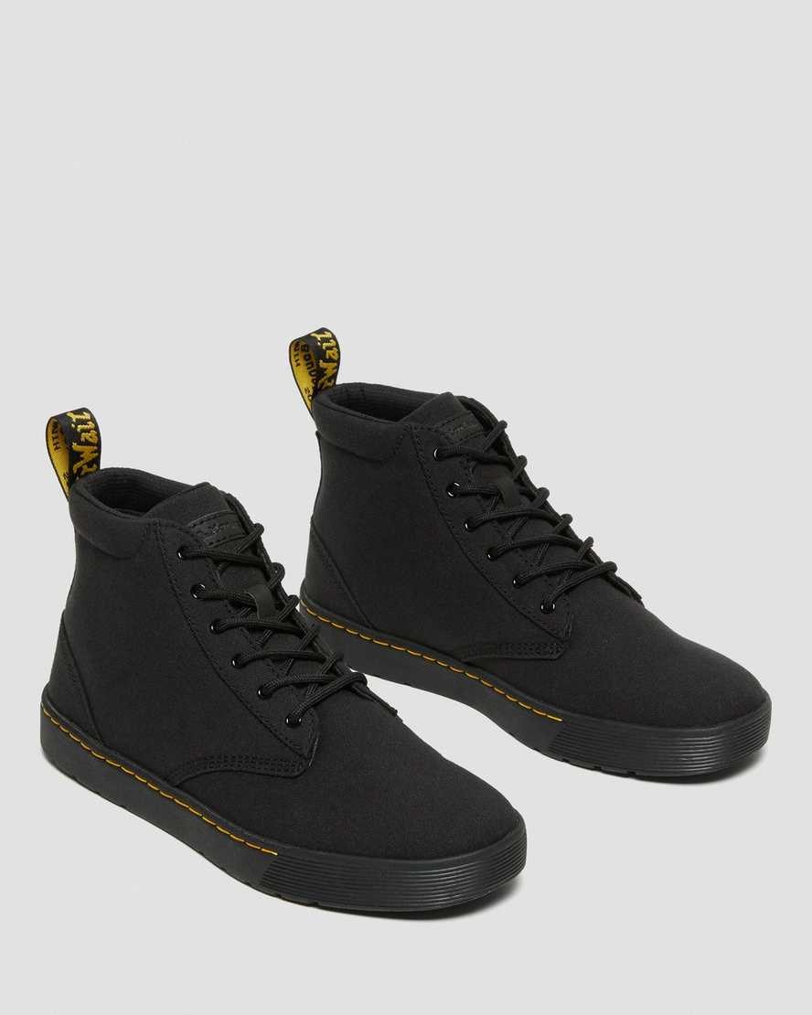 Dr Martens Cairo Canvas Schnürstiefel Herren Schwarz | FIJ-681534