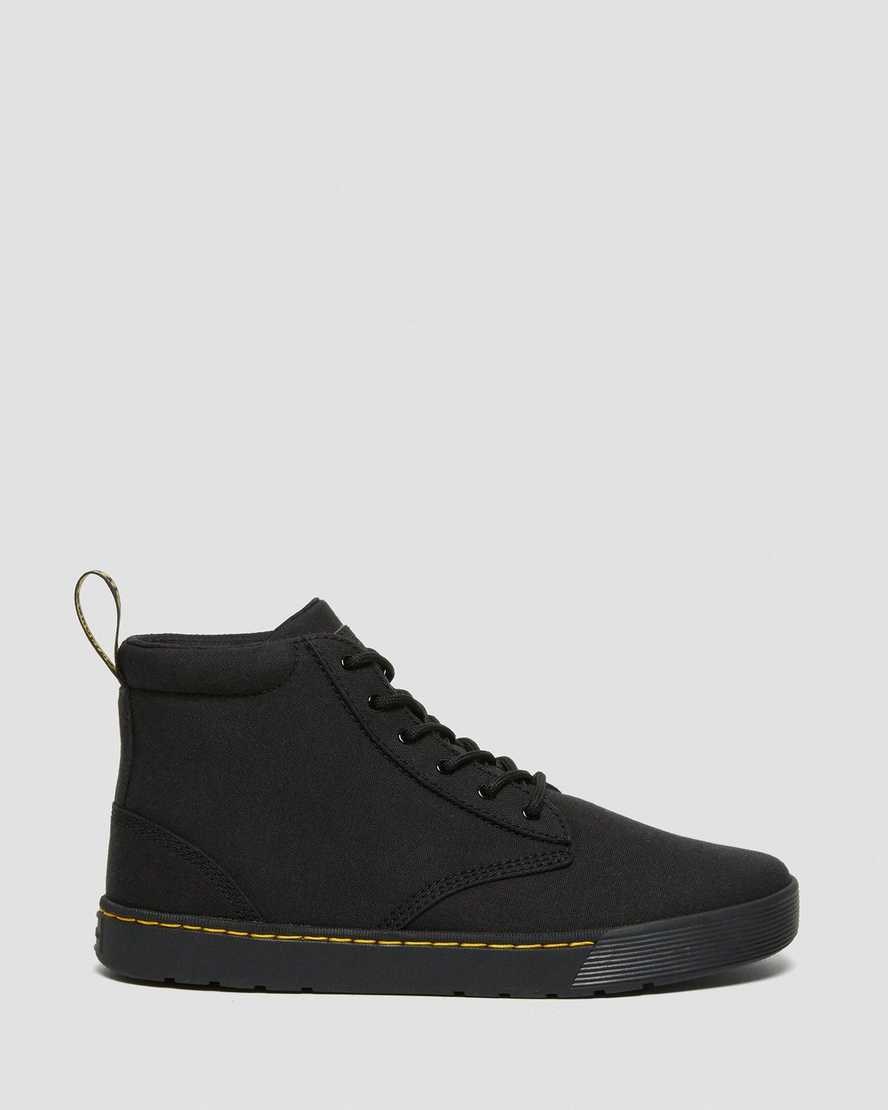 Dr Martens Cairo Canvas Schnürstiefel Herren Schwarz | FIJ-681534