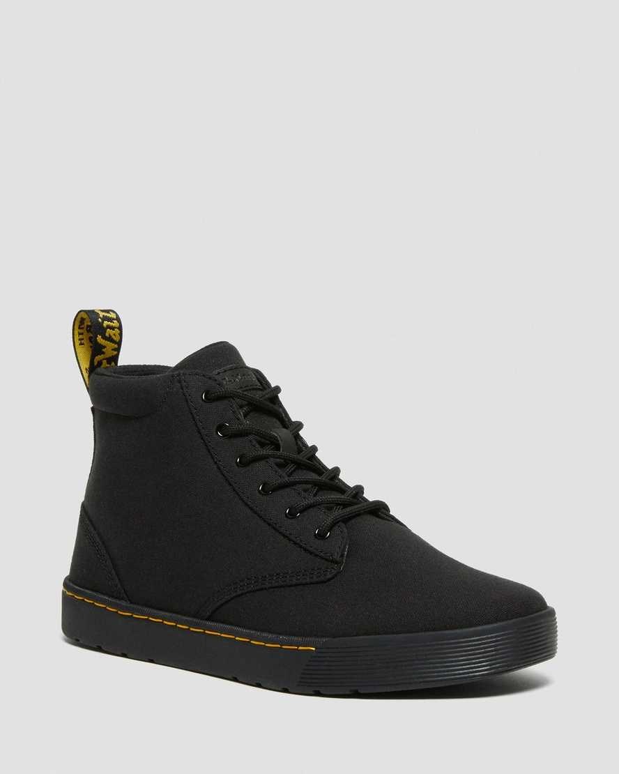 Dr Martens Cairo Canvas Schnürstiefel Herren Schwarz | FIJ-681534