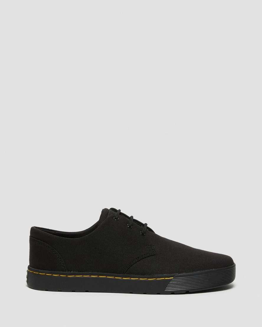 Dr Martens Cairo Low Canvas Oxfords Schuhe Herren Schwarz | XVS-029536