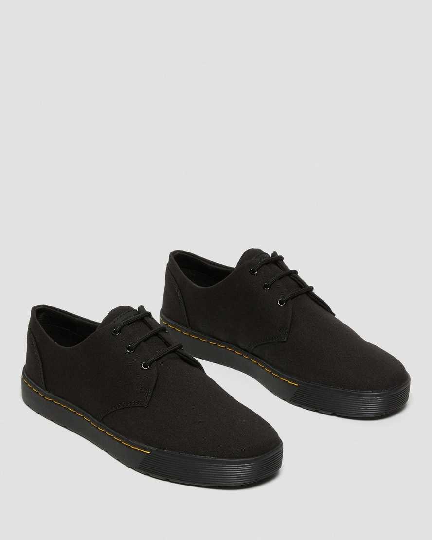 Dr Martens Cairo Low Canvas Oxfords Schuhe Herren Schwarz | XVS-029536