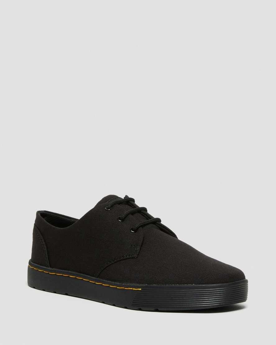 Dr Martens Cairo Low Canvas Oxfords Schuhe Herren Schwarz | XVS-029536