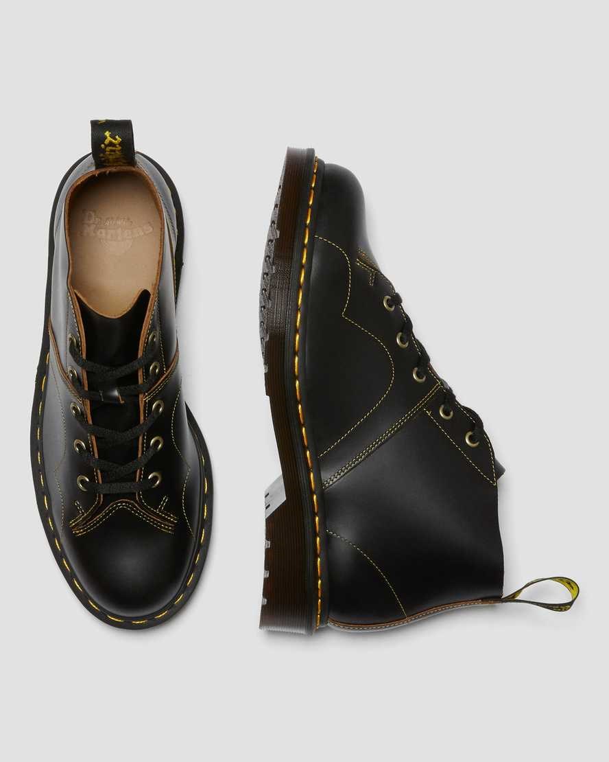 Dr Martens Church Vintage Monkey Schnürstiefel Herren Schwarz | HFP-376825