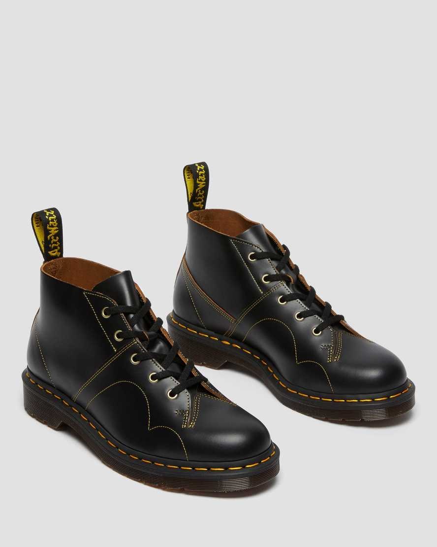 Dr Martens Church Vintage Monkey Stiefeletten Herren Schwarz | BJO-823149