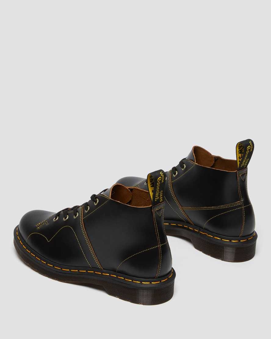 Dr Martens Church Vintage Monkey Stiefeletten Herren Schwarz | BJO-823149