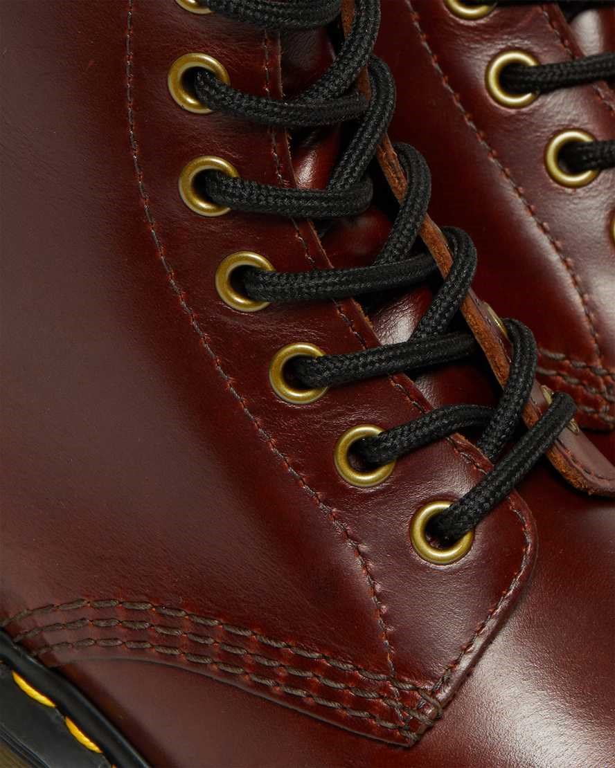 Dr Martens Clemency Leder Absatz Schnürstiefel Damen Braun | OEP-340687