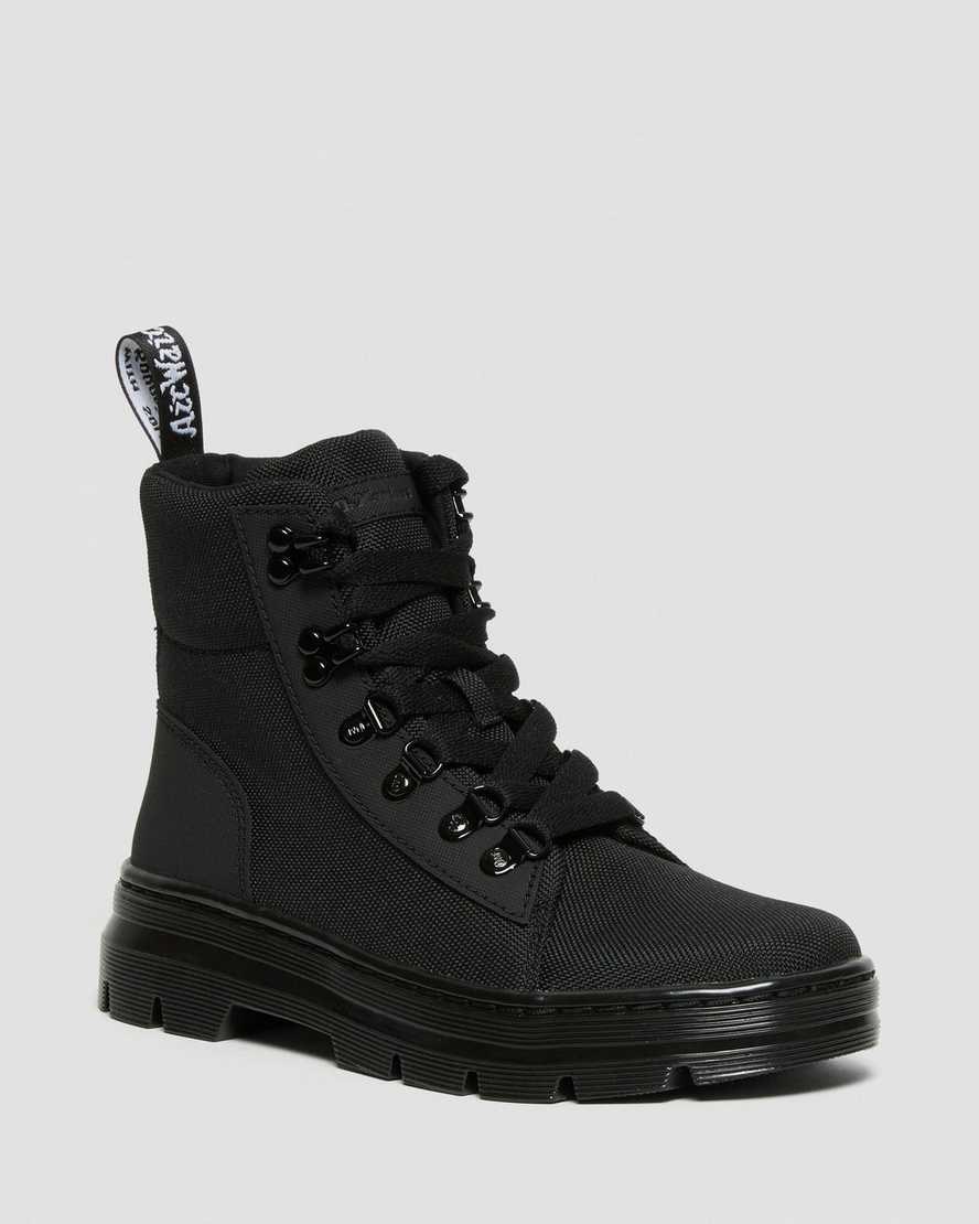 Dr Martens Combs Poly Schnürstiefel Damen Schwarz | FSN-059231