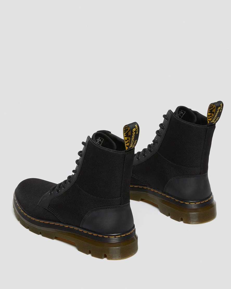 Dr Martens Combs Poly Schnürstiefel Damen Schwarz | YUE-714038