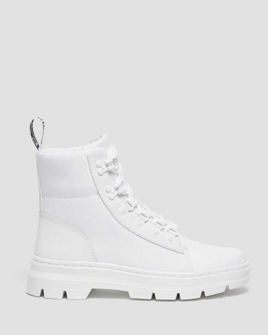 Dr Martens Combs Poly Stiefeletten Damen Weiß | CMT-274598