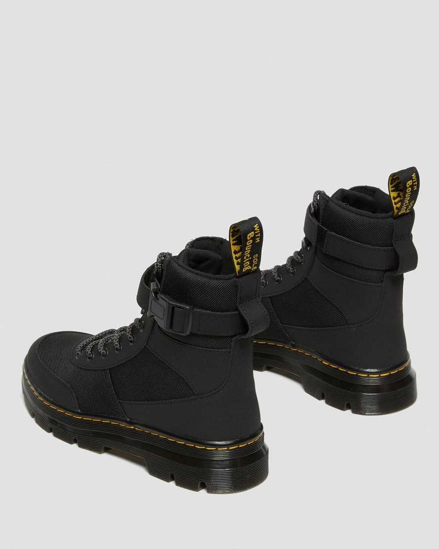 Dr Martens Combs Tech Extra Tough Poly Schnürstiefel Damen Schwarz | GZH-094873