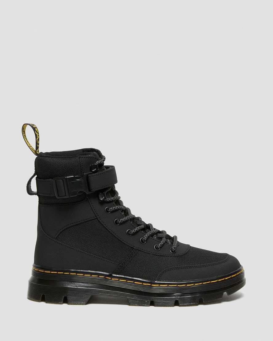 Dr Martens Combs Tech Extra Tough Poly Schnürstiefel Damen Schwarz | GZH-094873