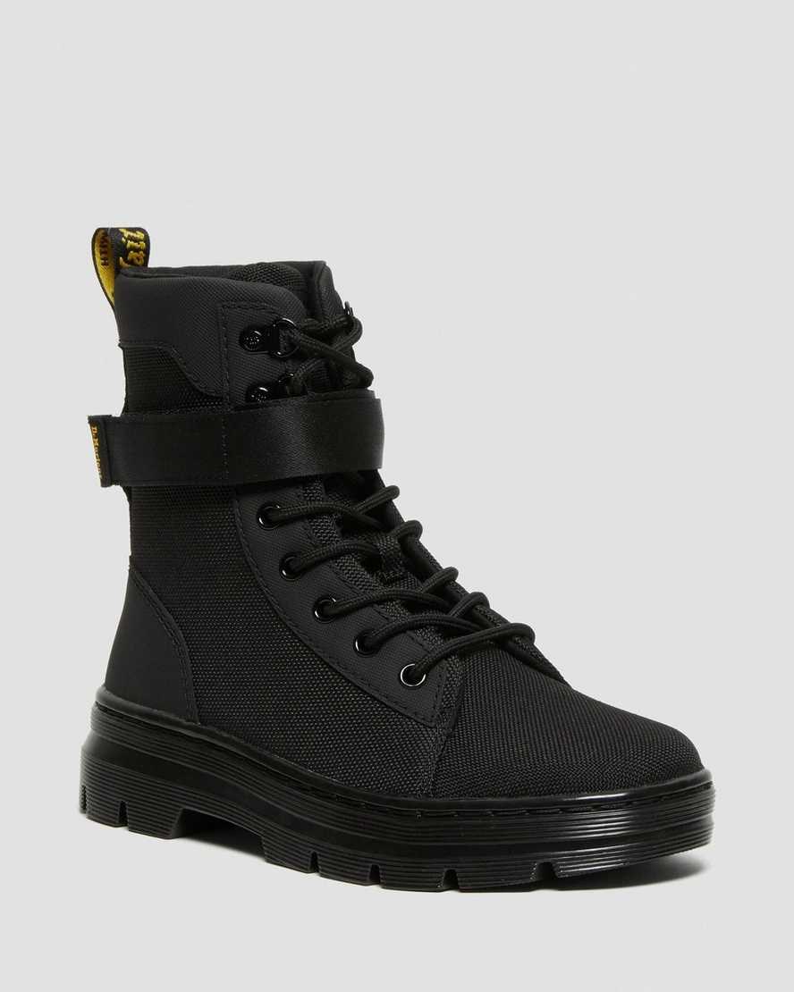 Dr Martens Combs Tech Extra Tough Schnürstiefel Damen Schwarz | CKZ-345869