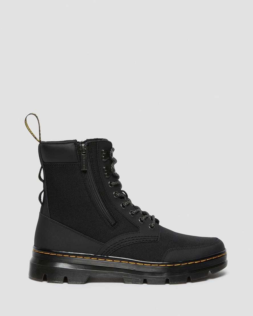 Dr Martens Combs Zip Stiefeletten Damen Schwarz | NJQ-029167