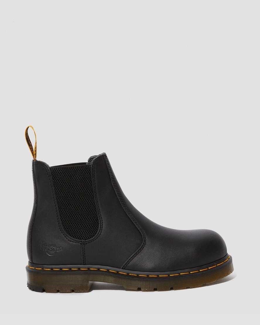 Dr Martens Fellside Full Grain Chelsea Arbeits Chelsea Stiefel Herren Schwarz | PZE-647950