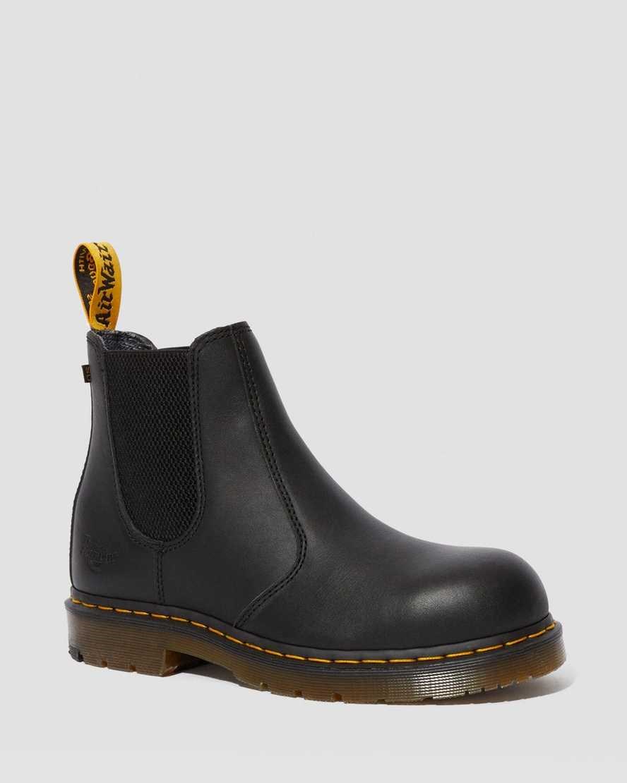 Dr Martens Fellside Full Grain Chelsea Arbeits Chelsea Stiefel Herren Schwarz | PZE-647950