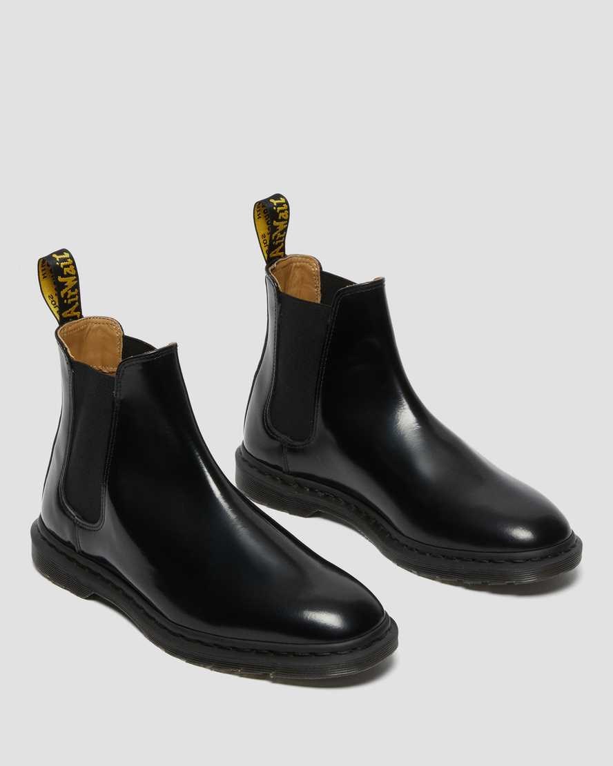 Dr Martens Graeme II Smooth Leder Chelsea Stiefel Herren Schwarz | KDL-615073