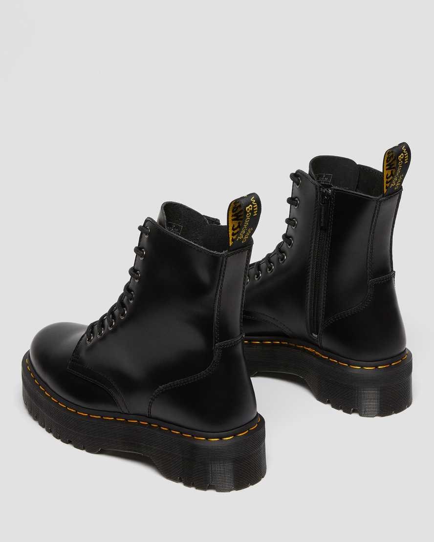 Dr Martens Jadon Smooth Leder Schnürstiefel Herren Schwarz | ISA-310726