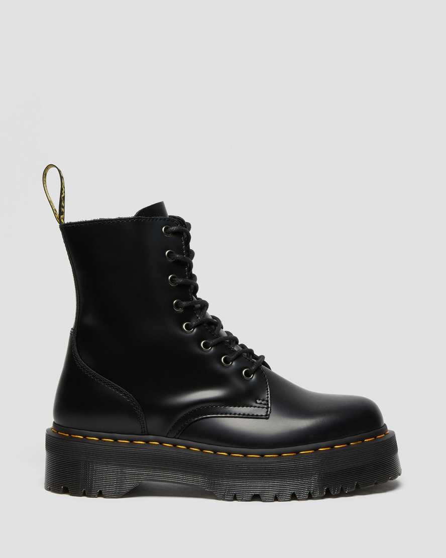 Dr Martens Jadon Smooth Leder Schnürstiefel Herren Schwarz | ISA-310726