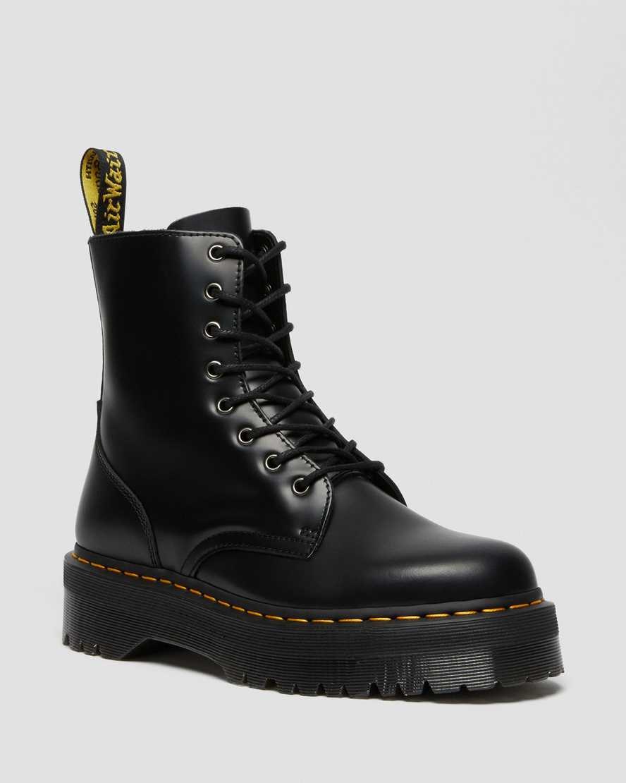 Dr Martens Jadon Smooth Leder Schnürstiefel Herren Schwarz | ISA-310726