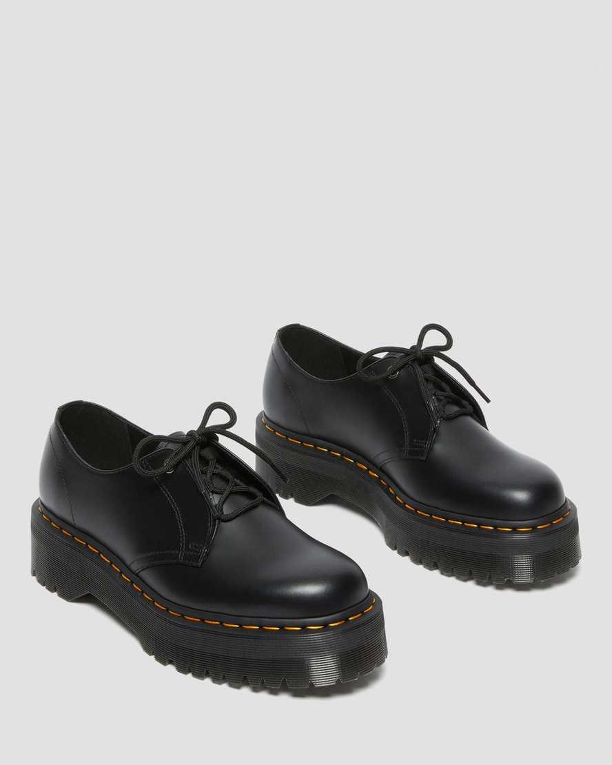 Dr Martens Jarrick Lo Smooth Leder Oxfords Schuhe Herren Schwarz | DMF-256708