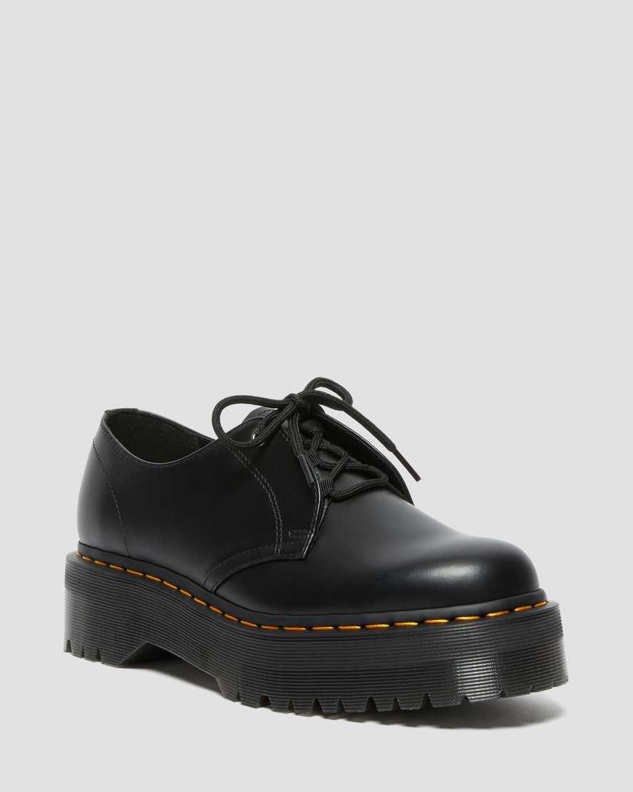 Dr Martens Jarrick Lo Smooth Leder Oxfords Schuhe Herren Schwarz | DMF-256708