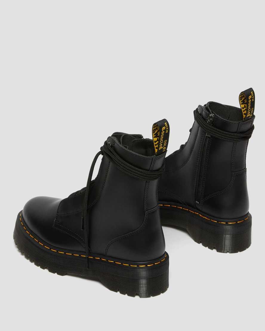 Dr Martens Jarrick Smooth Leder Schnürstiefel Herren Schwarz | NMC-342108