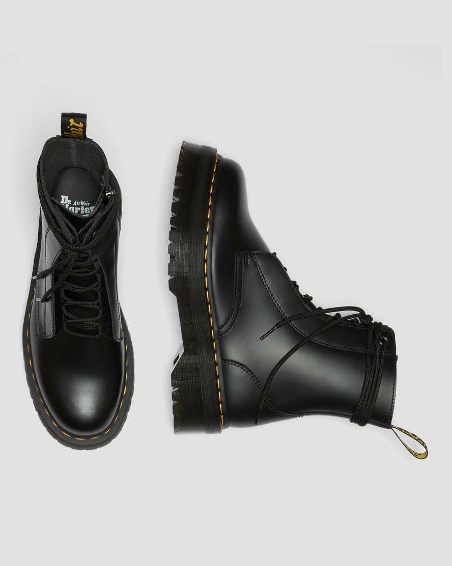 Dr Martens Jarrick Smooth Leder Schnürstiefel Herren Schwarz | NMC-342108