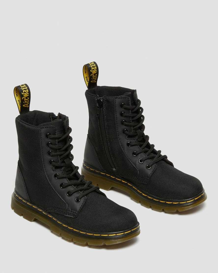 Dr Martens Junior Combs Extra Tough Poly Freizeitstiefel Kinder Schwarz | WDT-651308