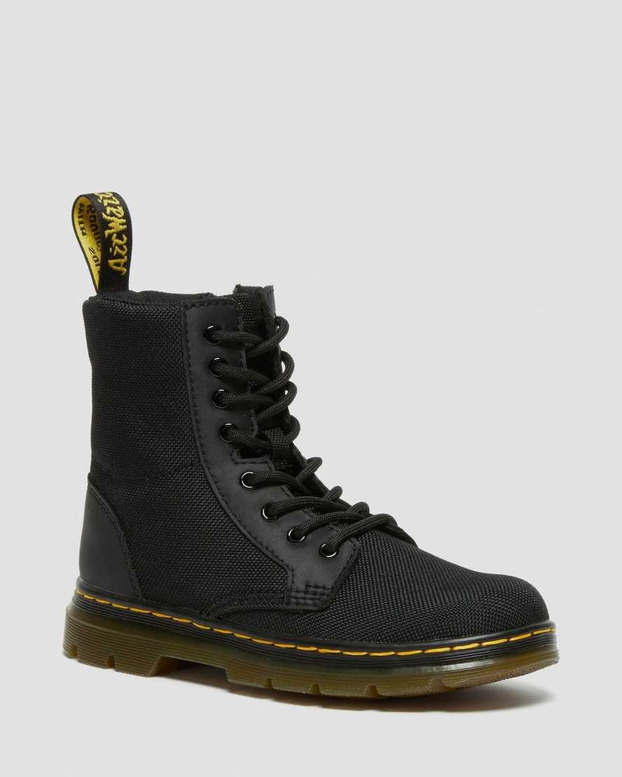 Dr Martens Junior Combs Extra Tough Poly Freizeitstiefel Kinder Schwarz | WDT-651308