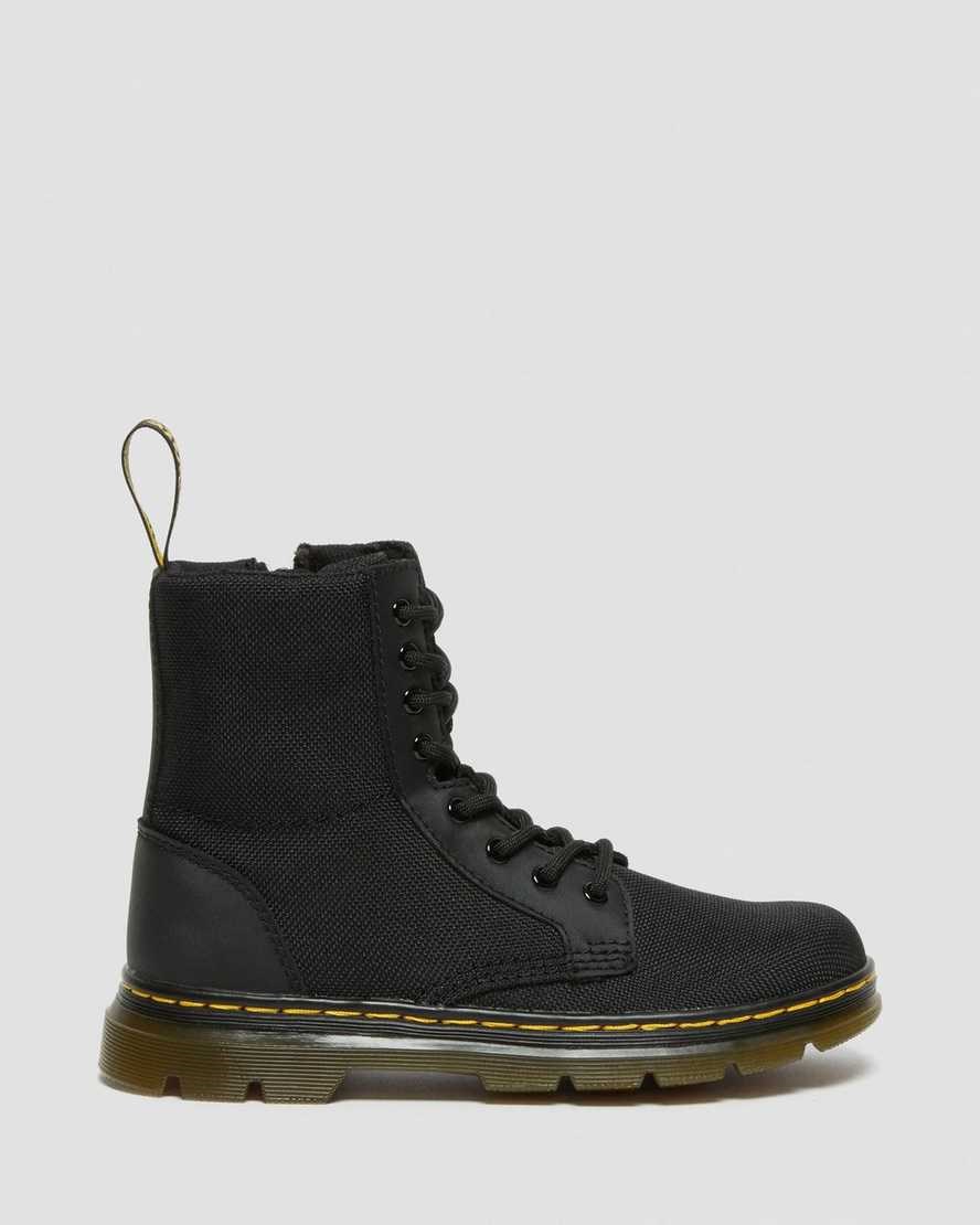 Dr Martens Junior Combs Extra Tough Poly Freizeitstiefel Kinder Schwarz | WDT-651308