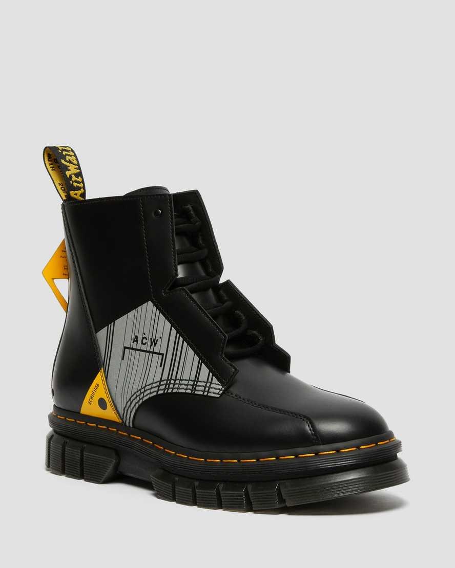 Dr Martens Rikard A-Cold-Wall Leder Stiefeletten Herren Schwarz | YHQ-582396