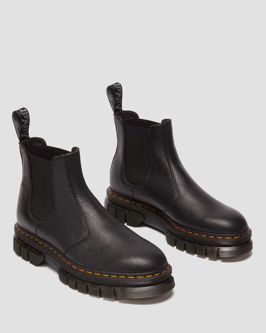 Dr Martens Rikard Lunar Leder Chelsea Stiefel Herren Schwarz | UXB-260934