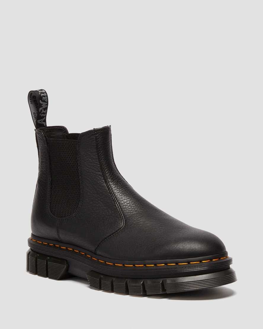 Dr Martens Rikard Lunar Leder Chelsea Stiefel Herren Schwarz | UXB-260934